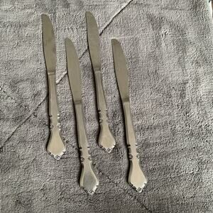 Stanley Roberts DORCHESTER Stainless Rogers Burnished Flatware 9” Dinner Knives